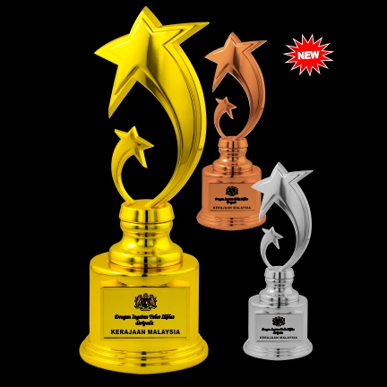 IMT 080 - 3D Star Figure in Gold, Silver & Bronze