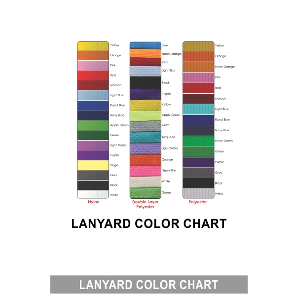 Lanyard Colour Chart