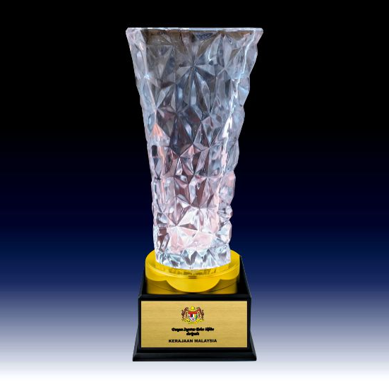 ICV 741 - Elegant Golden Crystal Vase